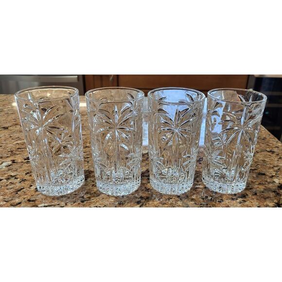Godinger Crystal Shannon South Palm Beach High Ball Glass Clear (Set Of 4) - Picture 15 of 16